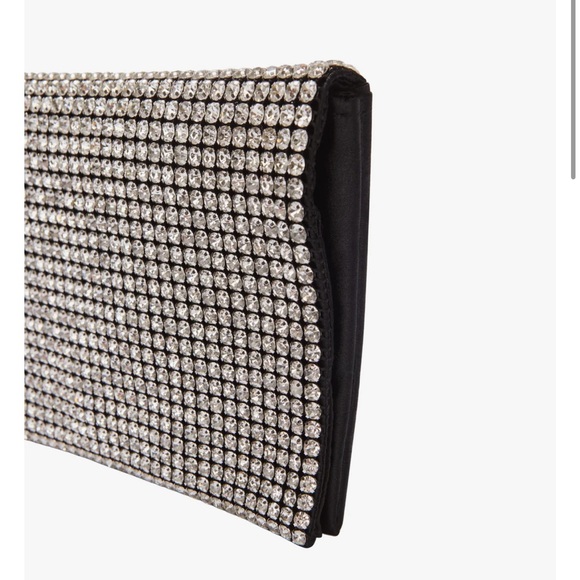 Amber Sceats The Stella Crystal Bag with chain and satin back New - Picture 5 of 12